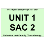 2023-2027 VCE Physics - Unit 1 School Assessed Coursework